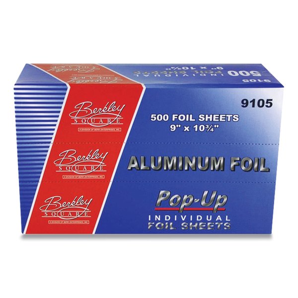Berkley Square Pop-Up Aluminum Foil, 9 x 10.75, 500 Sheets/Pack, PK6, 6PK 1379000
